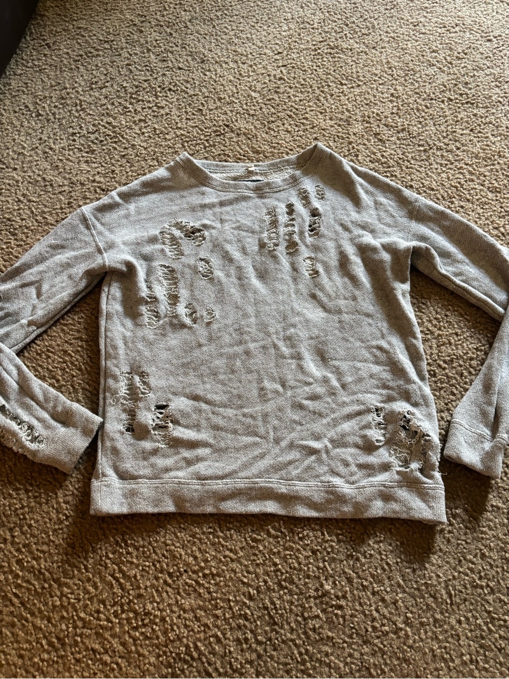 R13 X BARNEYS NEW YORK | Distressed Knit Sweater Estimated Size XS
